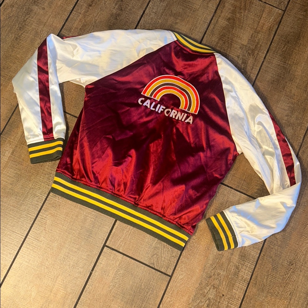 Ashley By 26 International Red and White Varsity Jacket